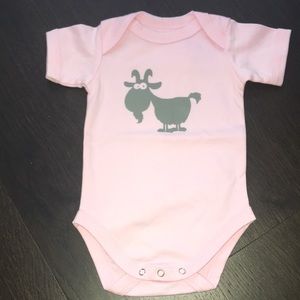 littlelocal Goat Short Sleeve Onesie